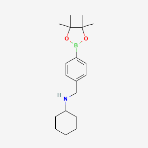4-(Cyclohexyl)aminomethyl phenyl-boronic acid pinacol ester