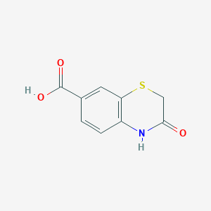 molecular formula C9H7NO3S B1429051 3-oxo-3,4-dihydro-2H-1,4-benzothiazine-7-carboxylic acid CAS No. 1094107-96-6