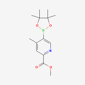 Methyl 4-methyl-5-(4,4,5,5-tetramethyl-1,3,2-dioxaborolan-2-yl)pyridine-2-carboxylate