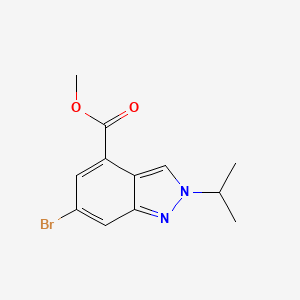 molecular formula C12H13BrN2O2 B1429070 Methyl 6-bromo-2-(propan-2-yl)-2H-indazole-4-carboxylate CAS No. 1346702-53-1