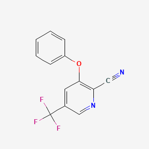 3-Phenoxy-5-(trifluoromethyl)pyridine-2-carbonitrile