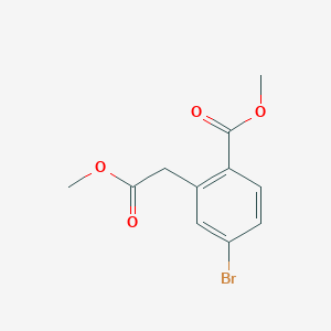 Methyl 4-bromo-2-(2-methoxy-2-oxoethyl)benzoate