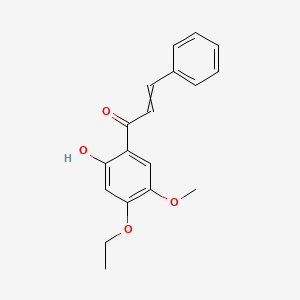 molecular formula C18H18O4 B14290809 1-(4-Ethoxy-2-hydroxy-5-methoxyphenyl)-3-phenylprop-2-en-1-one CAS No. 114389-27-4