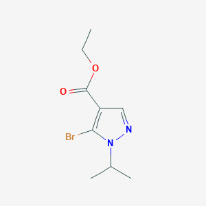 molecular formula C9H13BrN2O2 B1429082 Ethyl 5-bromo-1-isopropyl-1H-pyrazole-4-carboxylate CAS No. 1374257-90-5