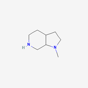 molecular formula C8H16N2 B1429092 1-Methyloctahydro-1H-pyrrolo[2,3-c]pyridine CAS No. 1432681-53-2