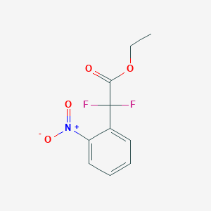 molecular formula C10H9F2NO4 B1429093 Ethyl 2,2-difluoro-2-(2-nitrophenyl)acetate CAS No. 1308915-12-9