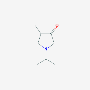 molecular formula C8H15NO B1429094 4-Methyl-1-(propan-2-yl)pyrrolidin-3-one CAS No. 1384430-13-0