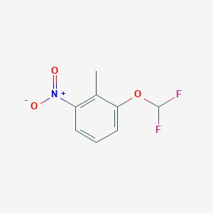 molecular formula C8H7F2NO3 B1429096 2-(Difluoromethoxy)-6-nitrotoluene CAS No. 1261440-78-1