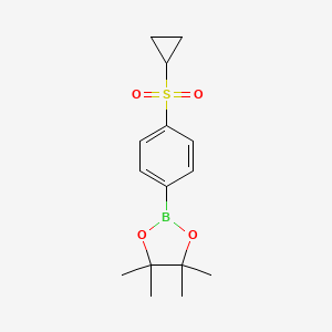 molecular formula C15H21BO4S B1429098 4-(Cyclopropylsulfonyl)phenylboronic acid pinacol ester CAS No. 648906-27-8