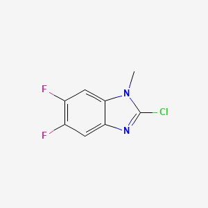 molecular formula C8H5ClF2N2 B1429110 2-氯-5,6-二氟-1-甲基苯并咪唑 CAS No. 1353679-55-6