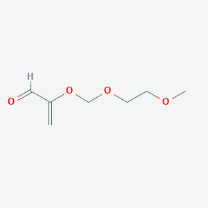 molecular formula C7H12O4 B14291130 2-[(2-Methoxyethoxy)methoxy]prop-2-enal CAS No. 116114-37-5