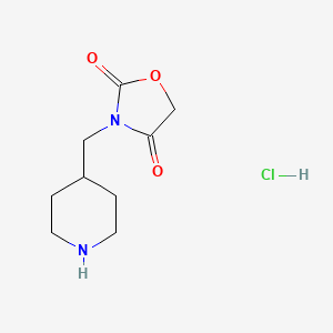 3-(Piperidin-4-ylmethyl)oxazolidine-2,4-dione hydrochloride