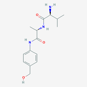 molecular formula C15H23N3O3 B1429121 4-Pentynoyl-Val-Ala-PAB CAS No. 1343476-44-7