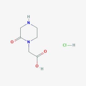 molecular formula C6H11ClN2O3 B1429126 2-Oxo-1-piperazineacetic acid HCl CAS No. 32705-76-3