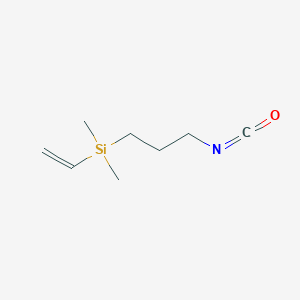 molecular formula C8H15NOSi B14291365 Ethenyl(3-isocyanatopropyl)dimethylsilane CAS No. 113979-34-3