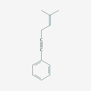 molecular formula C13H14 B14291464 Benzene, (5-methyl-4-hexen-1-ynyl)- CAS No. 115584-90-2