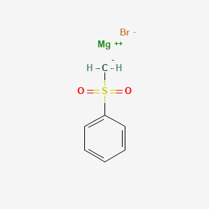 molecular formula C7H7BrMgO2S B14291466 Magnesium bromide (benzenesulfonyl)methanide (1/1/1) CAS No. 118149-32-9