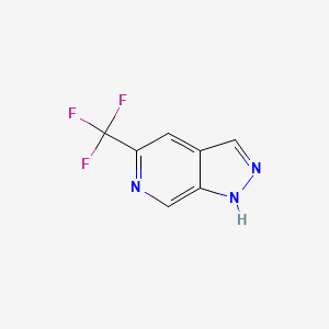 molecular formula C7H4F3N3 B1429148 5-(Trifluoromethyl)-1H-pyrazolo[3,4-C]pyridine CAS No. 1256793-68-6