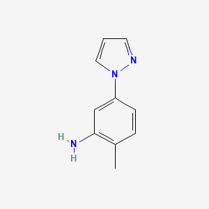 molecular formula C10H11N3 B1429155 2-methyl-5-(1H-pyrazol-1-yl)aniline CAS No. 1368873-96-4