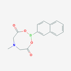 molecular formula C15H14BNO4 B1429157 6-甲基-2-(萘-2-基)-1,3,6,2-二氧杂硼环丁烷-4,8-二酮 CAS No. 1356823-19-2