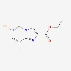 molecular formula C11H11BrN2O2 B1429162 Ethyl 6-bromo-8-methylimidazo[1,2-a]pyridine-2-carboxylate CAS No. 907945-82-8