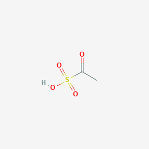 molecular formula C2H4O4S B14291628 Ethanesulfonic acid, 1-oxo- CAS No. 117122-16-4