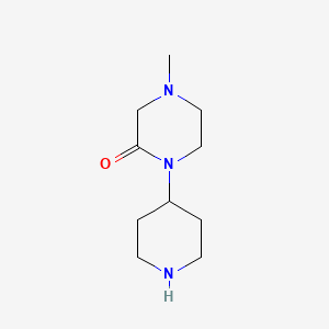 molecular formula C10H19N3O B1429165 4-Methyl-1-(piperidin-4-yl)piperazin-2-one CAS No. 870262-93-4