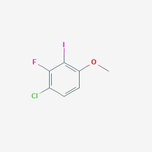 molecular formula C7H5ClFIO B1429166 1-Chloro-2-fluoro-3-iodo-4-methoxybenzene CAS No. 1402004-77-6