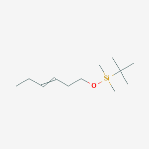 molecular formula C12H26OSi B14291671 tert-Butyl[(hex-3-en-1-yl)oxy]dimethylsilane CAS No. 121441-43-8