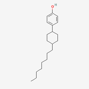 molecular formula C20H32O B14291689 4-(4-Octylcyclohexyl)phenol CAS No. 116794-14-0