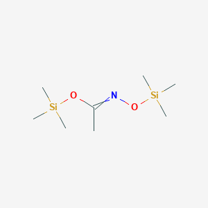 molecular formula C8H21NO2Si2 B14291728 Trimethylsilyl N-[(trimethylsilyl)oxy]ethanimidate CAS No. 119927-52-5