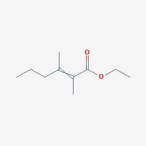 molecular formula C10H18O2 B14291749 Ethyl 2,3-dimethylhex-2-enoate CAS No. 113426-21-4