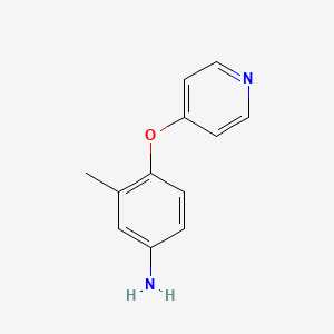 molecular formula C12H12N2O B1429175 3-Methyl-4-(pyridin-4-yloxy)aniline CAS No. 871020-28-9