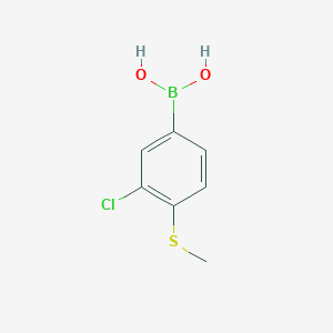 molecular formula C7H8BClO2S B1429179 3-Chloro-4-(methylthio)phenylboronic acid CAS No. 877383-14-7