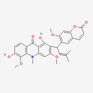molecular formula C31H29NO8 B14291818 Acrimarine F CAS No. 129722-89-0