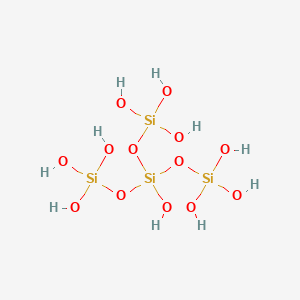 molecular formula H10O13Si4 B14291820 Hydroxysilanetriyl tris(trihydrogen orthosilicate) CAS No. 114044-98-3