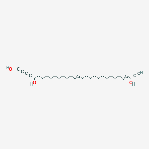 molecular formula C32H50O3 B14291858 Dotriaconta-16,28-diene-2,4,31-triyne-1,6,30-triol CAS No. 115276-18-1