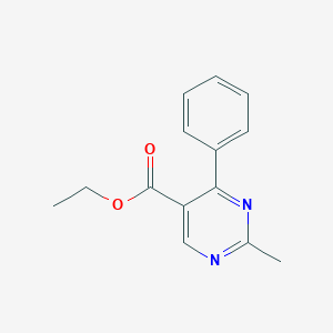 molecular formula C14H14N2O2 B142919 Ethyl 2-methyl-4-phenylpyrimidine-5-carboxylate CAS No. 127957-93-1