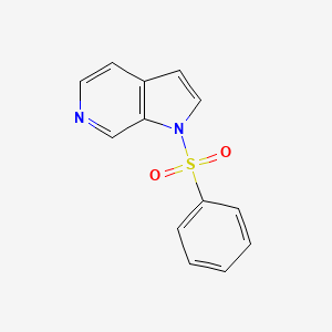 molecular formula C13H10N2O2S B1429193 1-(Phenylsulfonyl)-1H-pyrrolo[2,3-c]pyridine CAS No. 867034-27-3