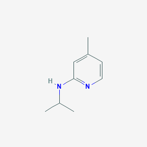 molecular formula C9H14N2 B1429198 Isopropyl-(4-methyl-pyridin-2-yl)-amine CAS No. 1192762-60-9
