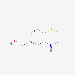 molecular formula C9H11NOS B1429215 (3,4-Dihydro-2H-benzo[b][1,4]thiazin-6-yl)methanol CAS No. 911485-84-2