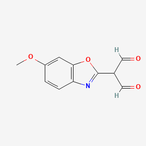 molecular formula C11H9NO4 B14292177 (6-Methoxy-1,3-benzoxazol-2-yl)propanedial CAS No. 112635-07-1