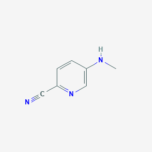 molecular formula C7H7N3 B1429218 5-(甲基氨基)吡啶甲腈 CAS No. 1256806-82-2