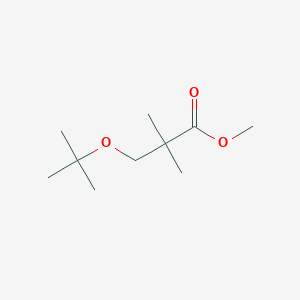 molecular formula C10H20O3 B1429223 Methyl 3-(tert-butoxy)-2,2-dimethylpropanoate CAS No. 35889-99-7