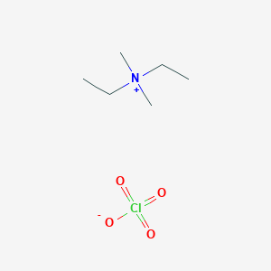 molecular formula C6H16ClNO4 B14292240 N-Ethyl-N,N-dimethylethanaminium perchlorate CAS No. 116492-59-2