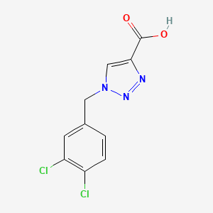molecular formula C10H7Cl2N3O2 B1429229 1-(3,4-dichlorobenzyl)-1H-1,2,3-triazole-4-carboxylic acid CAS No. 1111881-85-6