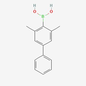 molecular formula C14H15BO2 B1429231 3,5-Dimethylbiphenyl-4-ylboronic acid CAS No. 1057654-43-9
