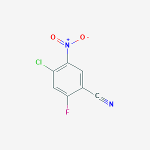 molecular formula C7H2ClFN2O2 B1429232 4-氯-2-氟-5-硝基苯甲腈 CAS No. 1242269-80-2