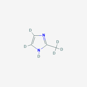 molecular formula C4H6N2 B1429234 2-Methylimidazole-d6, 98 atom % D CAS No. 1173022-19-9