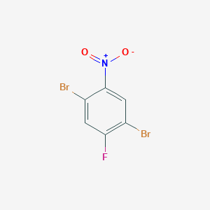 molecular formula C6H2Br2FNO2 B1429235 1,4-Dibromo-2-fluoro-5-nitrobenzene CAS No. 366496-33-5